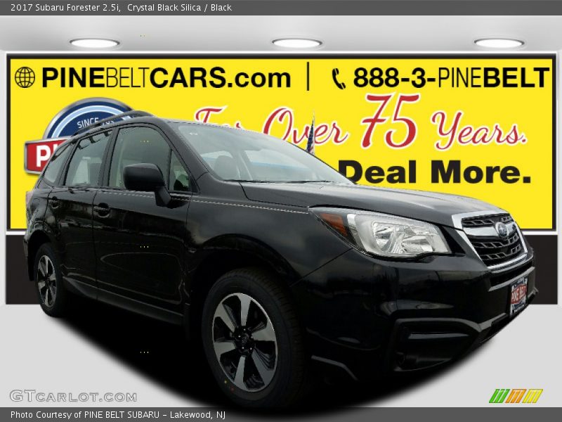 Crystal Black Silica / Black 2017 Subaru Forester 2.5i