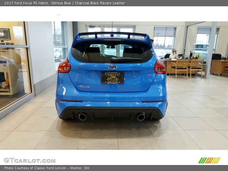 Nitrous Blue / Charcoal Black Recaro Leather 2017 Ford Focus RS Hatch