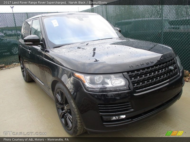 Narvik Black / Ebony/Ebony 2017 Land Rover Range Rover Supercharged