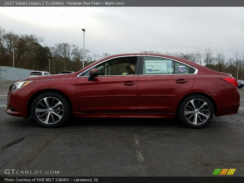 Venetian Red Pearl / Warm Ivory 2017 Subaru Legacy 2.5i Limited