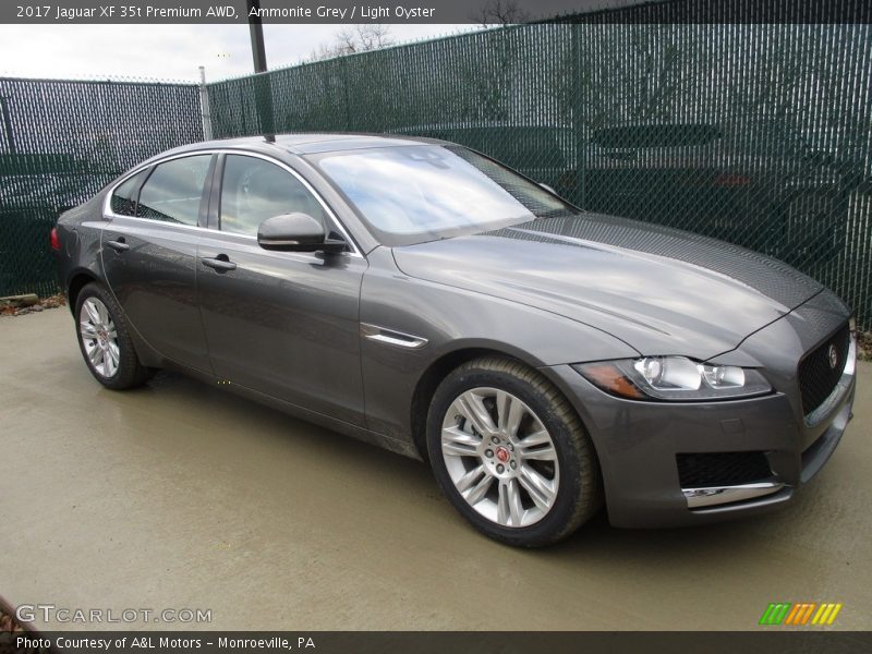 Ammonite Grey / Light Oyster 2017 Jaguar XF 35t Premium AWD
