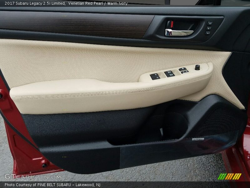 Venetian Red Pearl / Warm Ivory 2017 Subaru Legacy 2.5i Limited