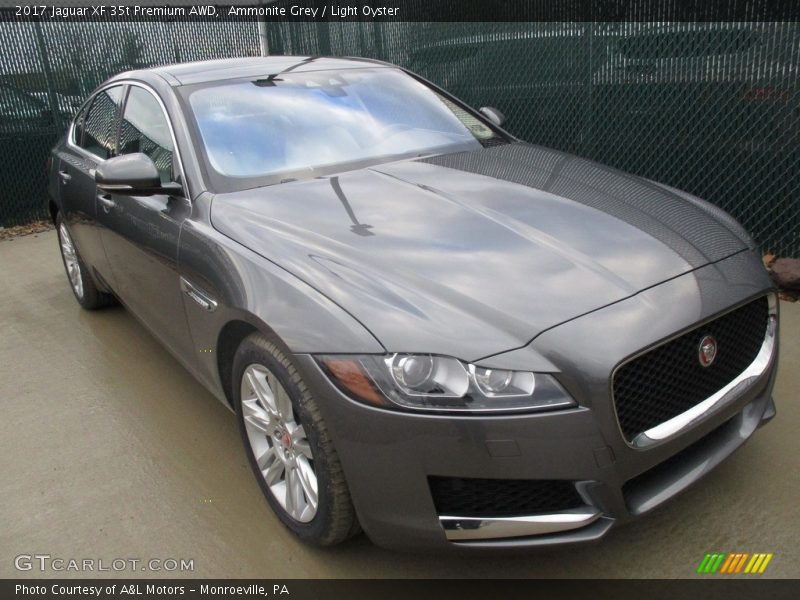 Ammonite Grey / Light Oyster 2017 Jaguar XF 35t Premium AWD
