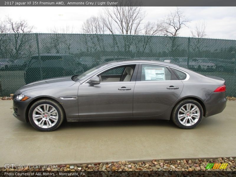 Ammonite Grey / Light Oyster 2017 Jaguar XF 35t Premium AWD