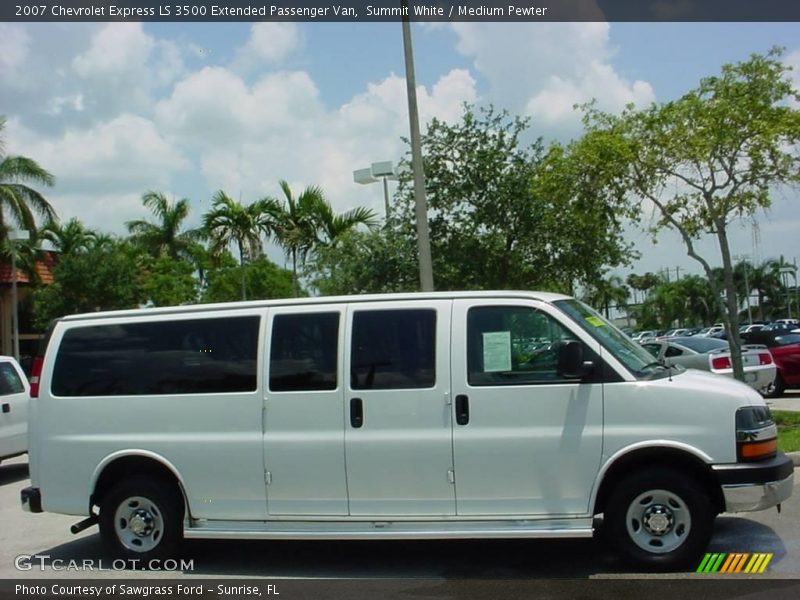 Summit White / Medium Pewter 2007 Chevrolet Express LS 3500 Extended Passenger Van