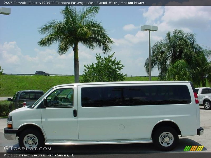 Summit White / Medium Pewter 2007 Chevrolet Express LS 3500 Extended Passenger Van