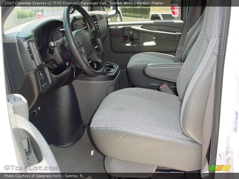 Summit White / Medium Pewter 2007 Chevrolet Express LS 3500 Extended Passenger Van