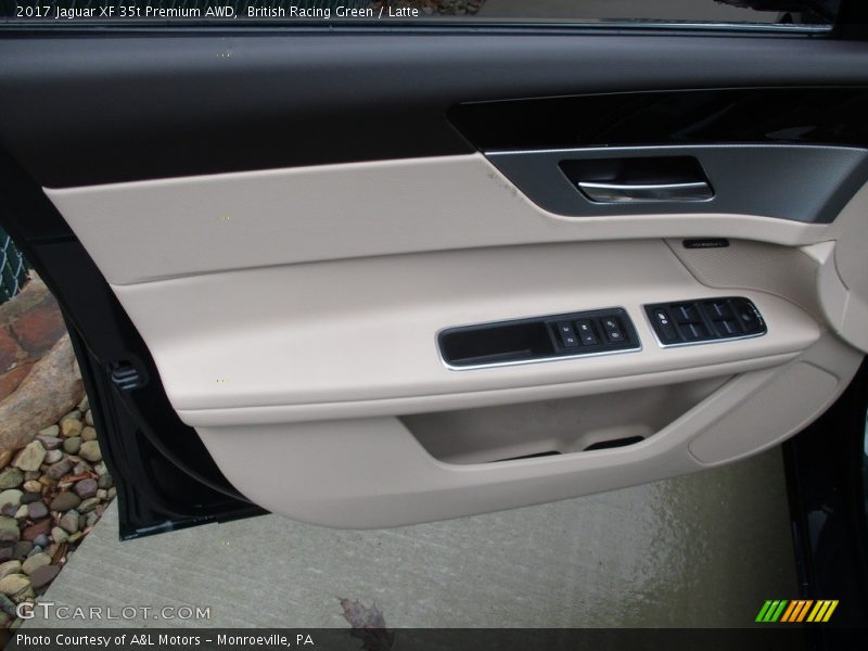 British Racing Green / Latte 2017 Jaguar XF 35t Premium AWD