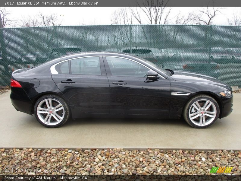 Ebony Black / Jet 2017 Jaguar XE 35t Premium AWD