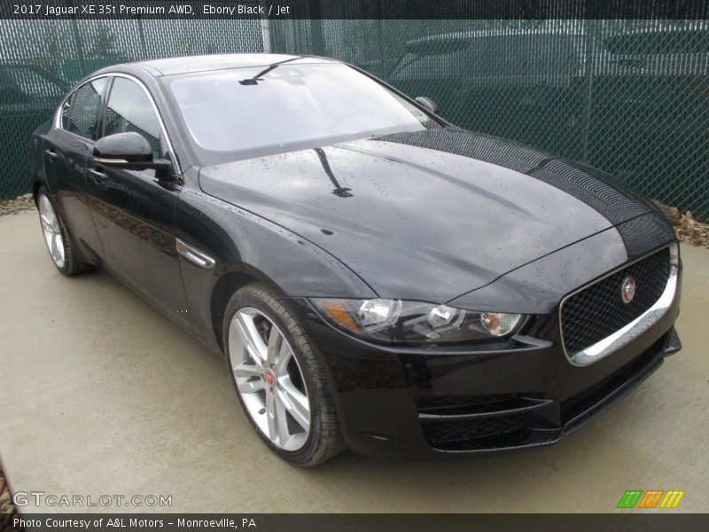 Ebony Black / Jet 2017 Jaguar XE 35t Premium AWD