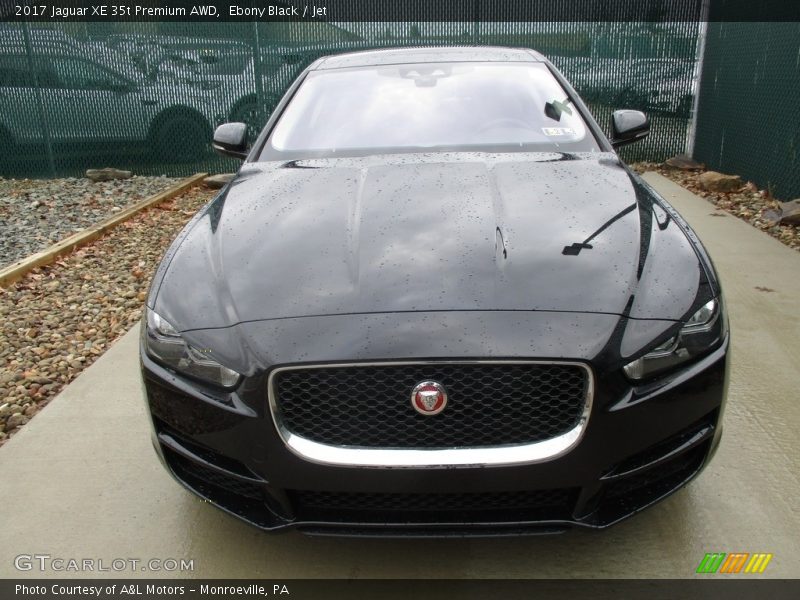 Ebony Black / Jet 2017 Jaguar XE 35t Premium AWD