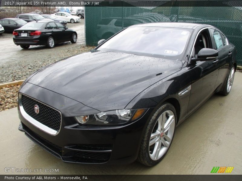 Ebony Black / Jet 2017 Jaguar XE 35t Premium AWD