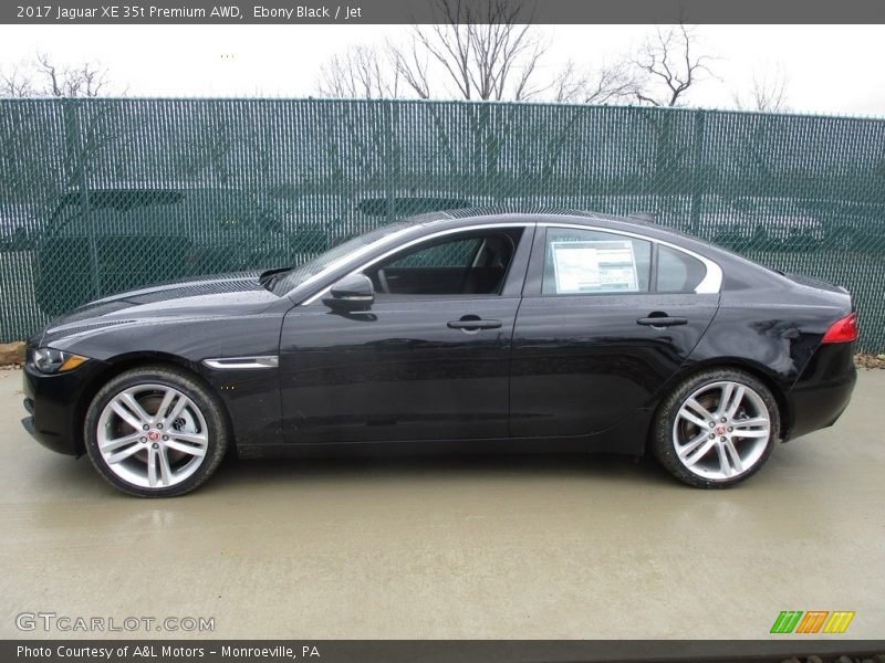 Ebony Black / Jet 2017 Jaguar XE 35t Premium AWD
