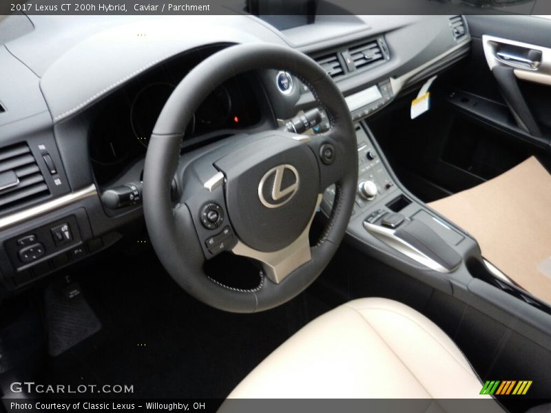 Caviar / Parchment 2017 Lexus CT 200h Hybrid