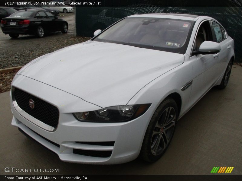 Glacier White / Jet 2017 Jaguar XE 35t Premium AWD