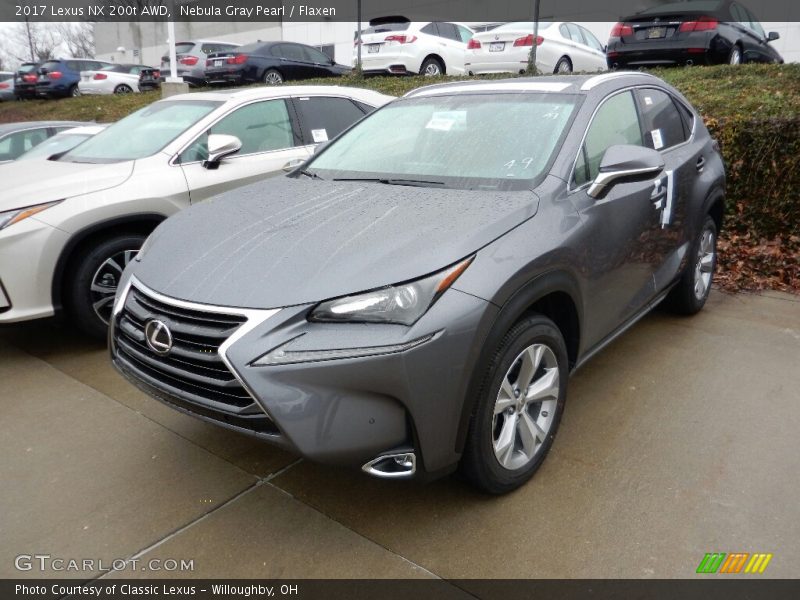 Nebula Gray Pearl / Flaxen 2017 Lexus NX 200t AWD