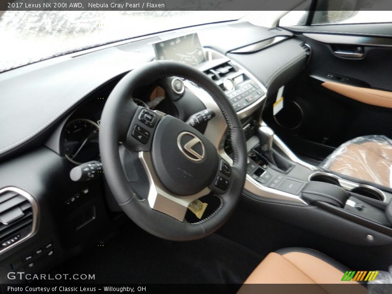 Nebula Gray Pearl / Flaxen 2017 Lexus NX 200t AWD