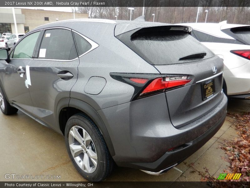 Nebula Gray Pearl / Flaxen 2017 Lexus NX 200t AWD