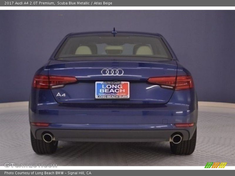 Scuba Blue Metallic / Atlas Beige 2017 Audi A4 2.0T Premium