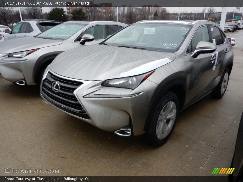 Atomic Silver / Black 2017 Lexus NX 200t AWD