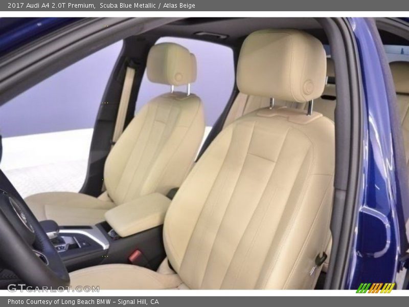 Scuba Blue Metallic / Atlas Beige 2017 Audi A4 2.0T Premium
