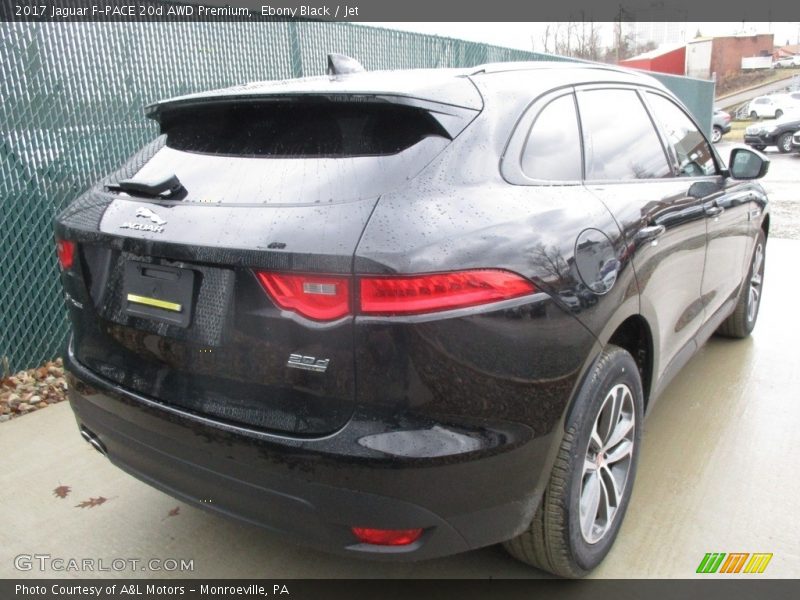 Ebony Black / Jet 2017 Jaguar F-PACE 20d AWD Premium