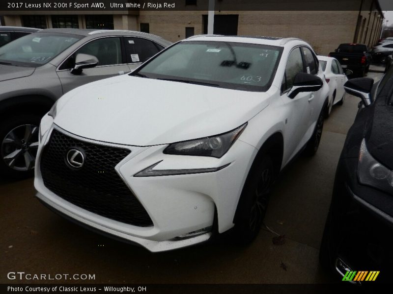 Ultra White / Rioja Red 2017 Lexus NX 200t F Sport AWD