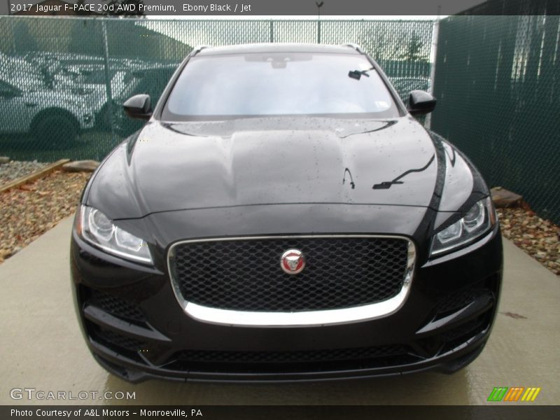 Ebony Black / Jet 2017 Jaguar F-PACE 20d AWD Premium