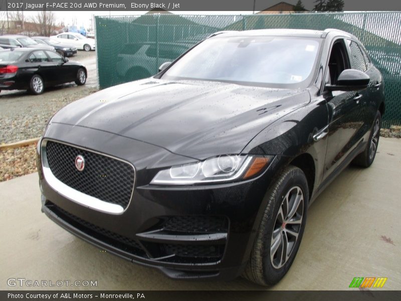 Ebony Black / Jet 2017 Jaguar F-PACE 20d AWD Premium