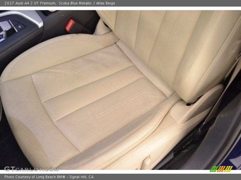 Scuba Blue Metallic / Atlas Beige 2017 Audi A4 2.0T Premium
