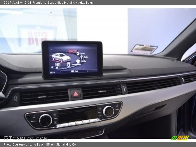 Scuba Blue Metallic / Atlas Beige 2017 Audi A4 2.0T Premium