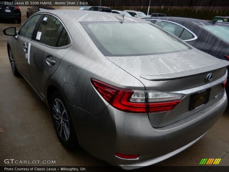 Atomic Silver / Black 2017 Lexus ES 300h Hybrid