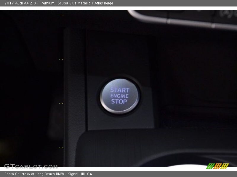 Scuba Blue Metallic / Atlas Beige 2017 Audi A4 2.0T Premium