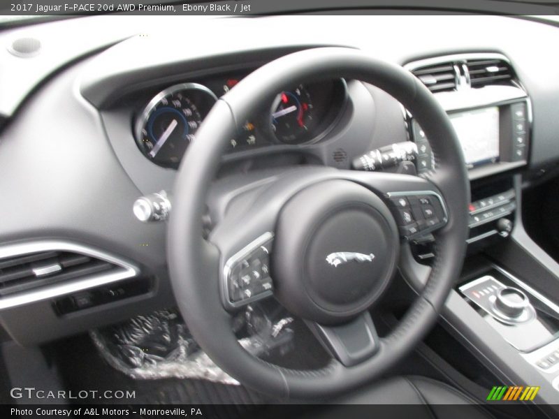 Ebony Black / Jet 2017 Jaguar F-PACE 20d AWD Premium