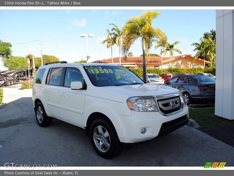 Taffeta White / Blue 2009 Honda Pilot EX-L