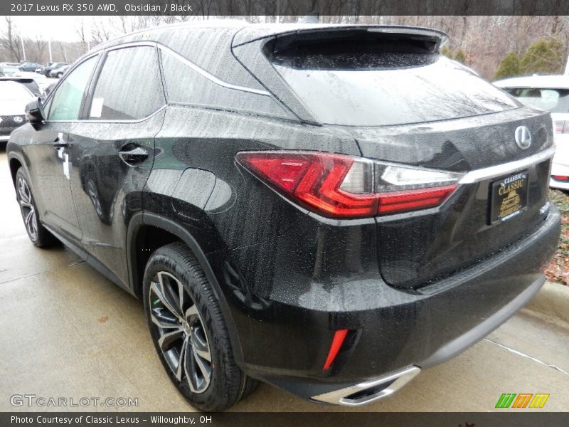 Obsidian / Black 2017 Lexus RX 350 AWD