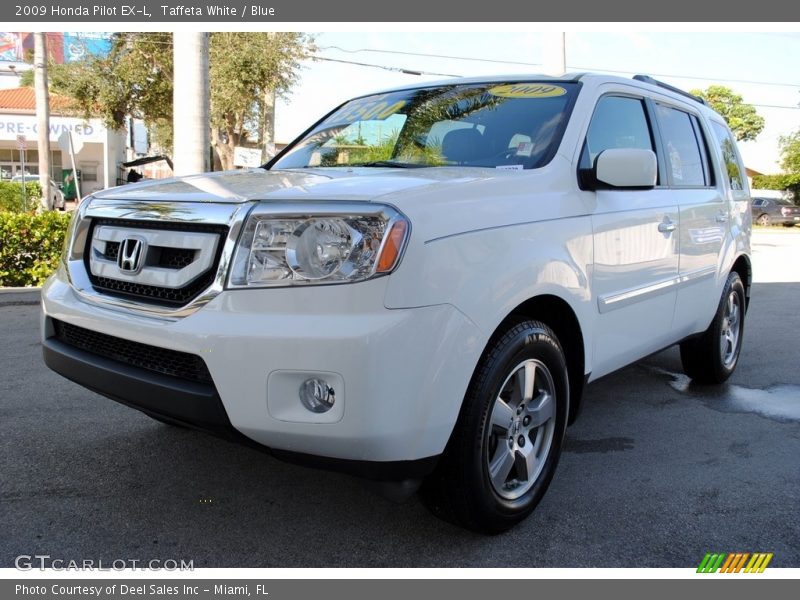 Taffeta White / Blue 2009 Honda Pilot EX-L