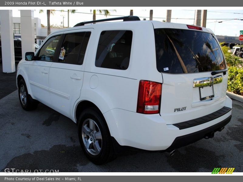 Taffeta White / Blue 2009 Honda Pilot EX-L