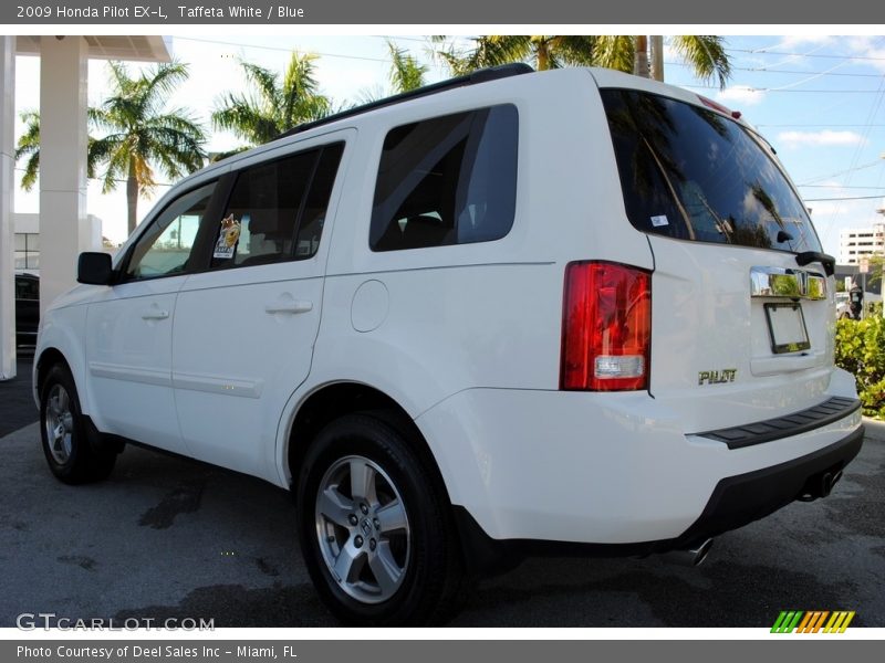 Taffeta White / Blue 2009 Honda Pilot EX-L
