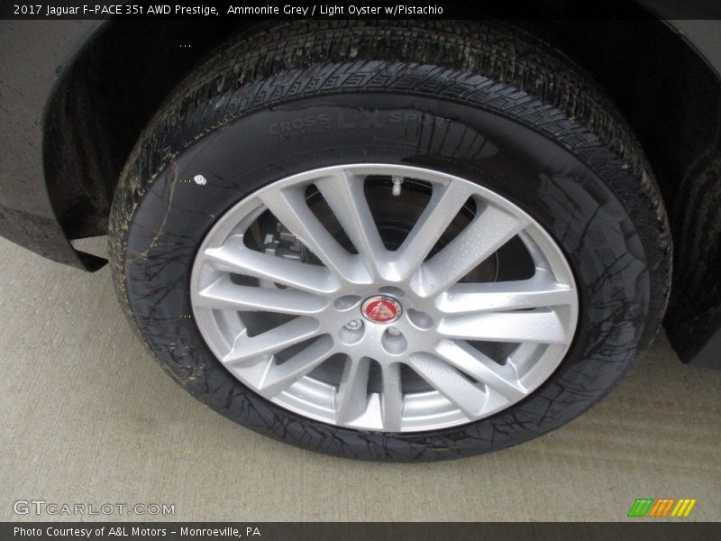 Ammonite Grey / Light Oyster w/Pistachio 2017 Jaguar F-PACE 35t AWD Prestige