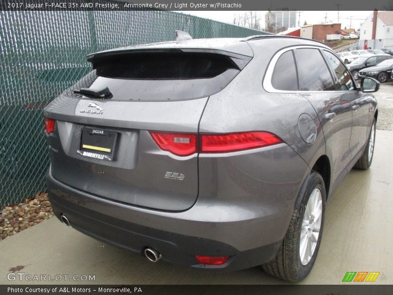 Ammonite Grey / Light Oyster w/Pistachio 2017 Jaguar F-PACE 35t AWD Prestige