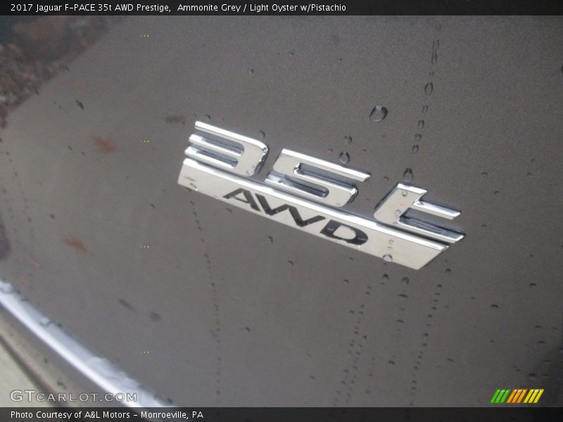 Ammonite Grey / Light Oyster w/Pistachio 2017 Jaguar F-PACE 35t AWD Prestige