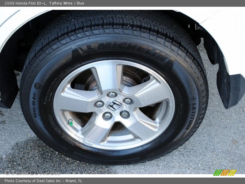 Taffeta White / Blue 2009 Honda Pilot EX-L