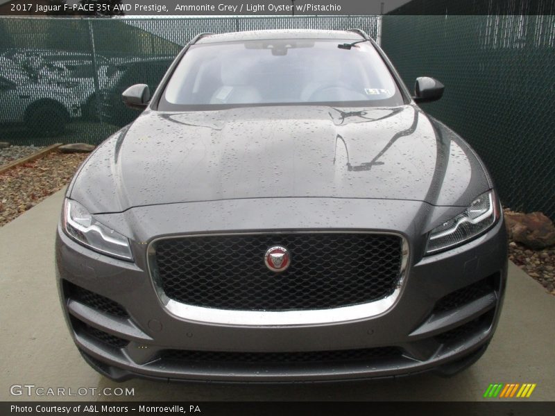 Ammonite Grey / Light Oyster w/Pistachio 2017 Jaguar F-PACE 35t AWD Prestige
