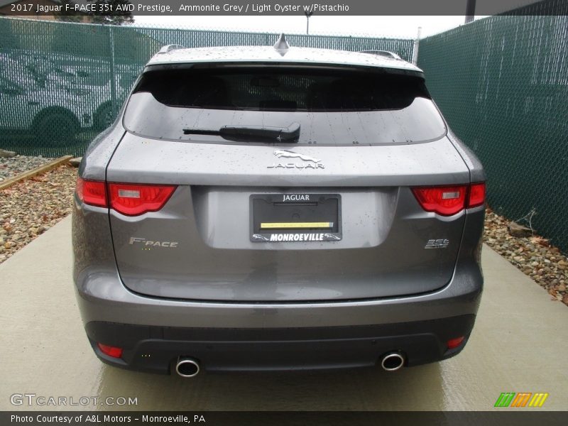 Ammonite Grey / Light Oyster w/Pistachio 2017 Jaguar F-PACE 35t AWD Prestige