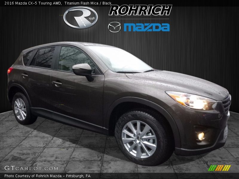 Titanium Flash Mica / Black 2016 Mazda CX-5 Touring AWD