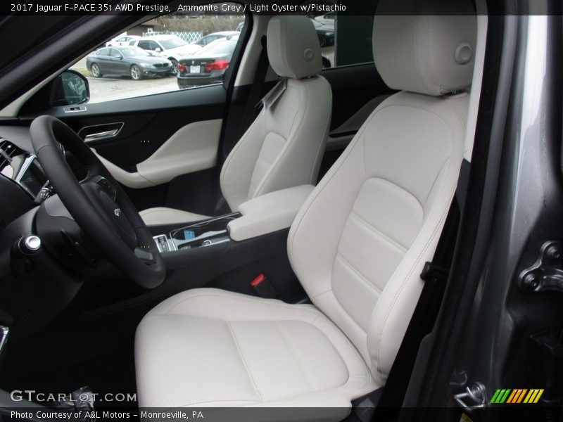 Ammonite Grey / Light Oyster w/Pistachio 2017 Jaguar F-PACE 35t AWD Prestige