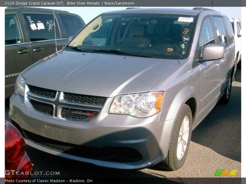 Billet Silver Metallic / Black/Sandstorm 2016 Dodge Grand Caravan SXT