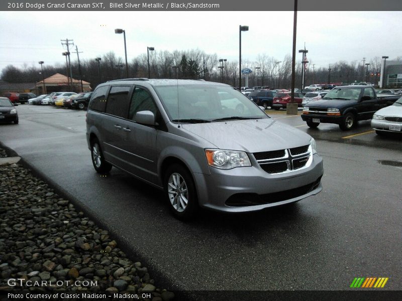 Billet Silver Metallic / Black/Sandstorm 2016 Dodge Grand Caravan SXT
