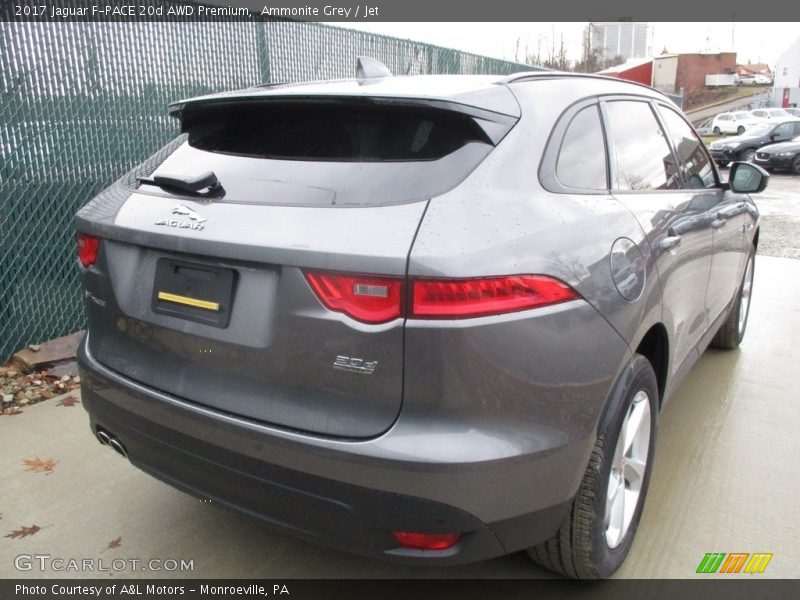 Ammonite Grey / Jet 2017 Jaguar F-PACE 20d AWD Premium